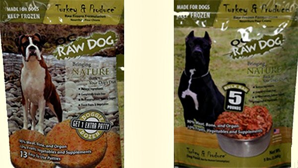 OC Raw Dog Food Recalled May 2015